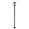 Z-Lite Brookside 1 Light Outdoor Post Mounted Fixture, Black And Clear Seedy 583PHBS-536P-BK - alternate 5
